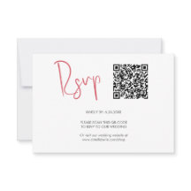 Código QR Tarjetas RSVP Rojo