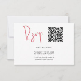 Código QR Tarjetas RSVP Rojo