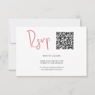 Código QR Tarjetas RSVP Rojo