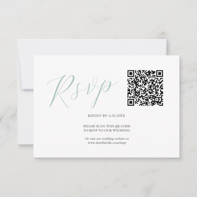 Código QR Tarjetas RSVP simples (Anverso)