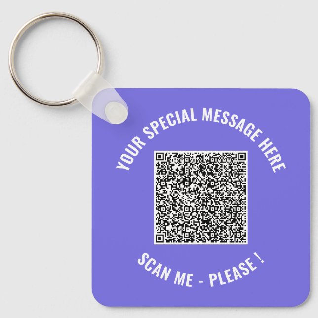 Código QR Tu regalo de llavero con información de  (Anverso)