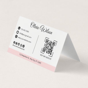 Código QR Visita mi página web - Tarjeta de presen