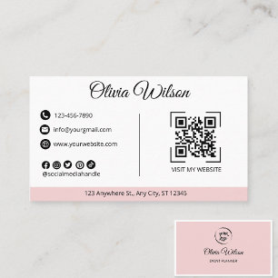 Código QR Visita mi página web - Tarjeta de presen