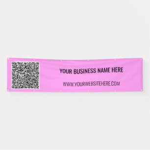Código QR y pancarta de texto Personalizado - Sus 
