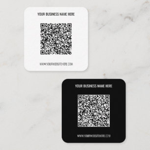 Código QR y Personalizado Textos Tarjeta profesion