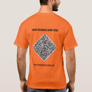 Código QR y texto Personalizado de tu camiseta com