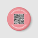 Código QR y texto Personalizado Imán personalizado<br><div class="desc">Magnet con su código QR y Personalizado Texto Profesional Nombre de negocio personalizado Sitio web promocional de empresa imanes / regalo - Añadir su código QR - Imagen o logotipo / Nombre - Compañía / Sitio web o correo electrónico o teléfono - Información de contacto / Dirección - Redimensionar y...</div>