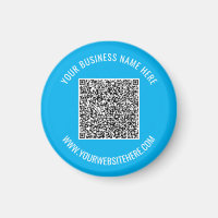 Código QR y texto Personalizado Imán profesional