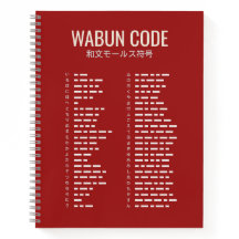 Código Wabun 和文モールス符号 Cuaderno espiral