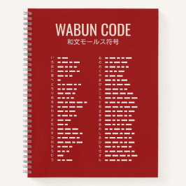 Código Wabun 和文モールス符号 Cuaderno espiral