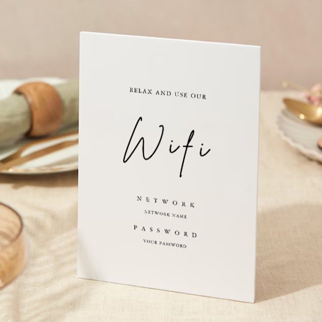 Código Wifi moderno, Invitación Wifi Connect (Modern Wifi Code, Wifi Connect Invitation)