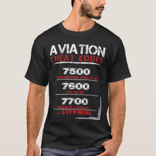 Códigos del tramposo de la aviación - camiseta