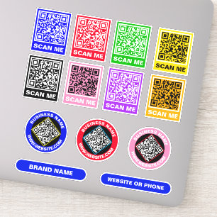 Códigos QR únicos personalizados - Pegatinas promo