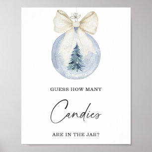 Codo de invierno Adivina cuántos Posters de dulces