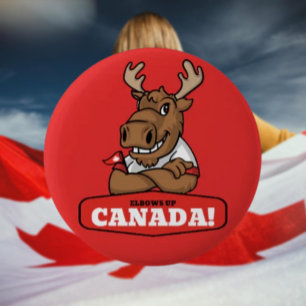 ¡Codos Arriba Canadá! Botón de Ratón Divertido Sos