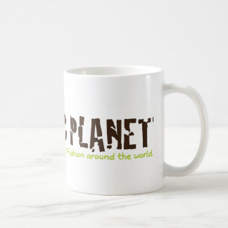 Coffe de planeta orgánico y tazas de té