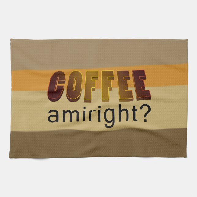 ¿Coffee Amiright? paño de cocina (Horizontal)