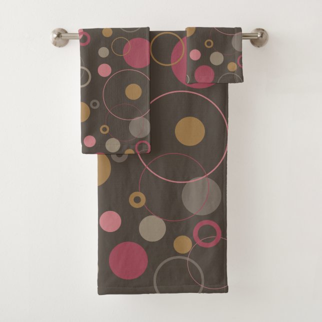 Coffee Bean Mocha Circles Rosa (In situ)