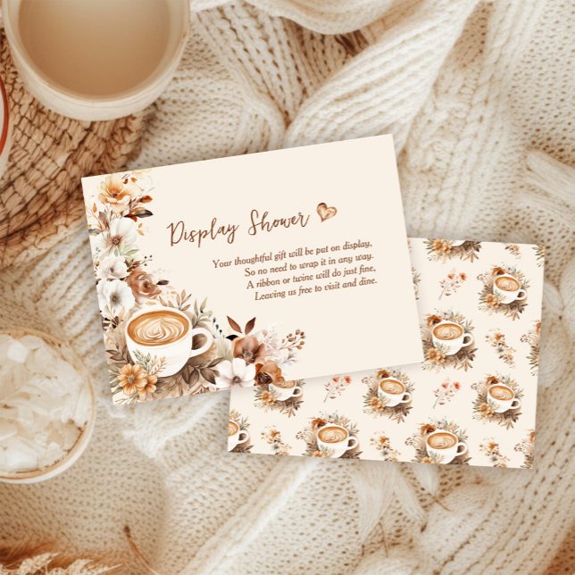 Coffee Bridal Shower Display Ducha Tarjeta de gabi (Subido por el creador)