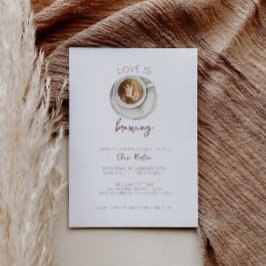 Coffee Bridal Shower Invitación