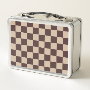 Coffee Brown Checkerboard