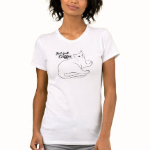 Coffee Cat "Pero primero, café" Camiseta