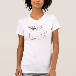 Coffee Cat "Pero primero, café" Camiseta