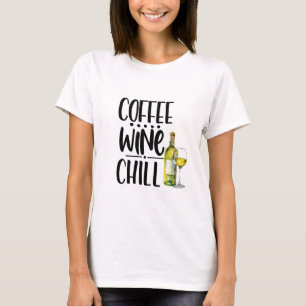 Coffee Cine Chill Graciosa Camiseta, camisa de vin