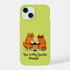 Coffee Date Cat Couple Phone Case