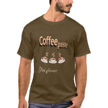 Coffee de camiseta para hombres pegado divertido c