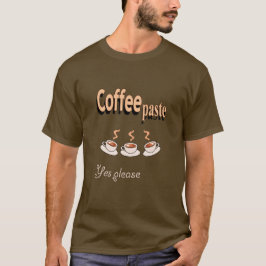 Coffee de camiseta para hombres pegado divertido c