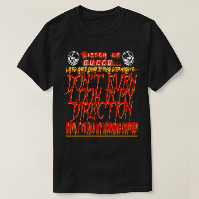 Coffee de la camiseta de Lover (Diseño del anverso)