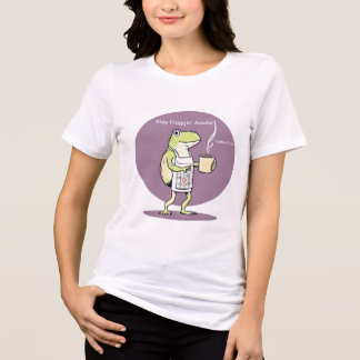 Coffee de rana cuta Camisa de mujer