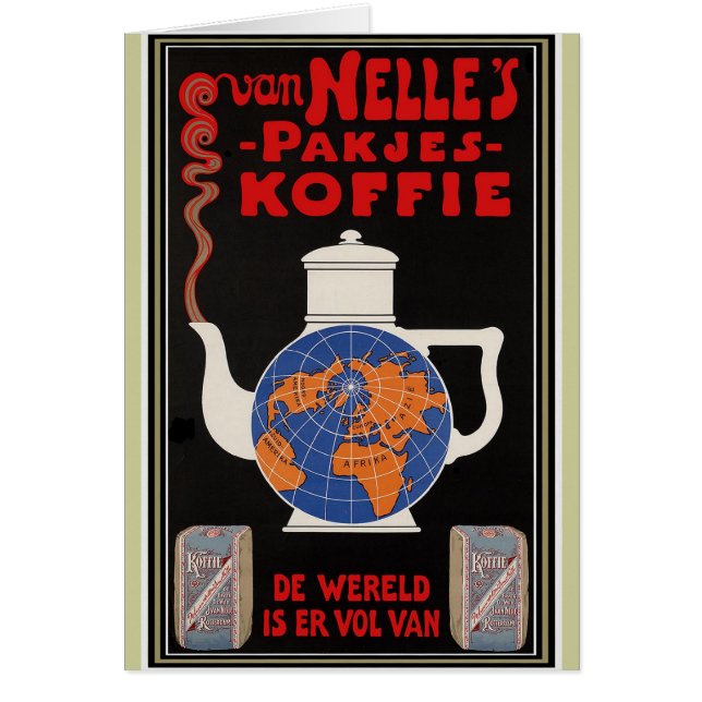 Coffee de Van Nelle - publicidad del vintage (Frente)