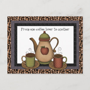 Coffee Lover personalizado divertido postal