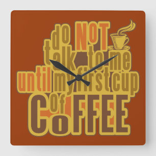 COFFEE PRIMER reloj de pared personalizado