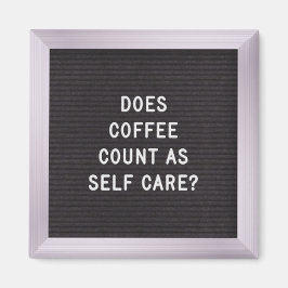 Coffee Quote - Imán de tablero de cartas 3.2