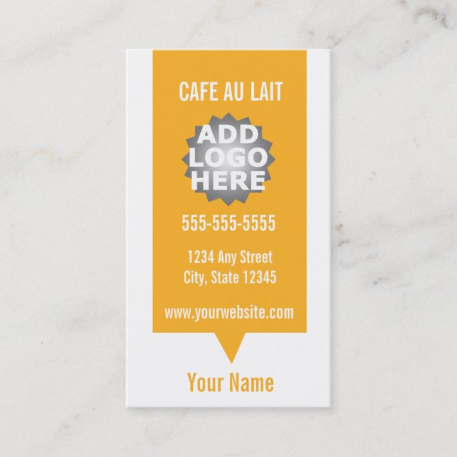 Coffee Shop Loyalty Punch Card Tarjeta de presenta (Anverso)