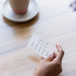 Coffee Shop Retro Quirky Tarjeta de Lealtad