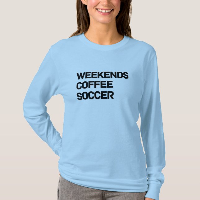 Coffee & Soccer Comfort Colors Camiseta de fin de  (Anverso)