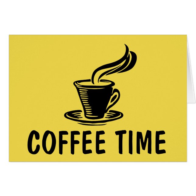 Coffee Time Notecards (Anverso (Horizontal))