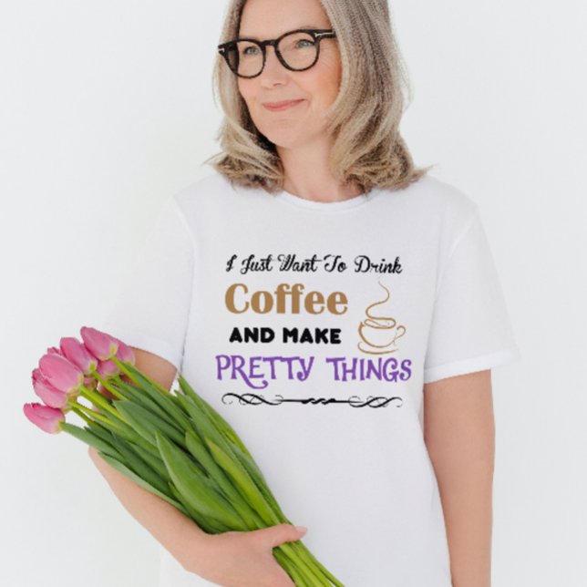 Coffee y bonito camiseta (Subido por el creador)