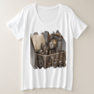 Cofre del tesoro con antaño de los engranajes