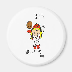 Cogida de un imán del softball