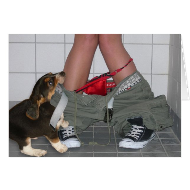 Cogido con mis pantalones abajo, otra vez… perro (Anverso (Horizontal))