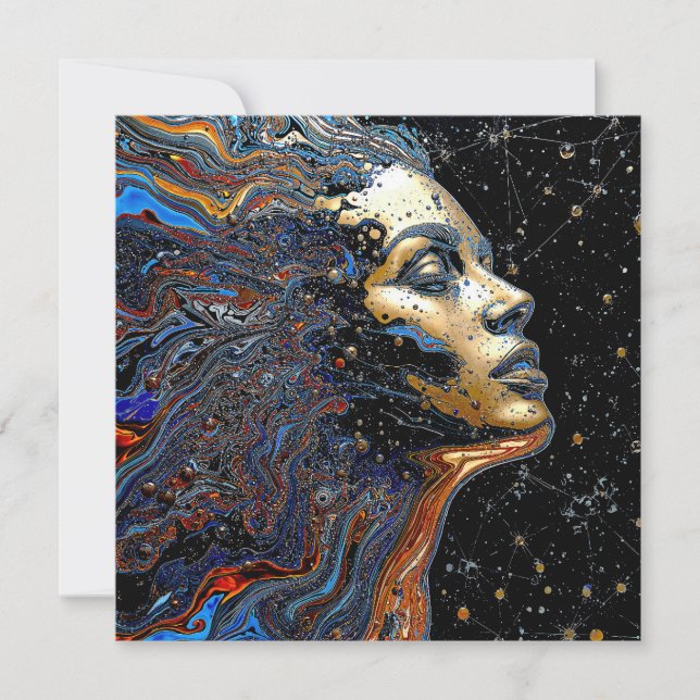 "Cognición Celestial" – Un Retrato Surrealista (Anverso)