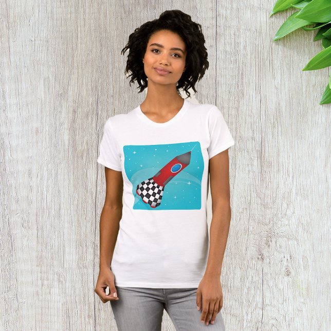 Cohetes En Camiseta De Mujeres Espaciales (Subido por el creador)