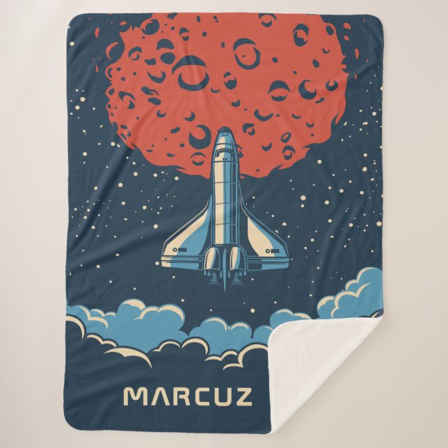 Cohetes espaciales a la manta de Personalizado de  (Anverso)