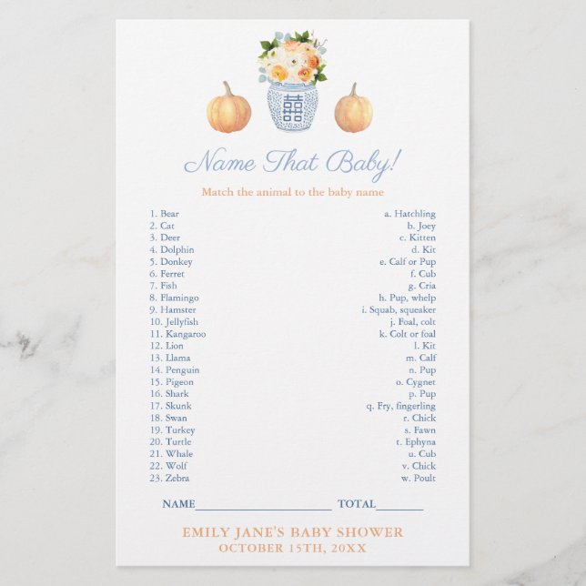 Coincidir con el animal bebé con la tarjeta de jue (Anverso)