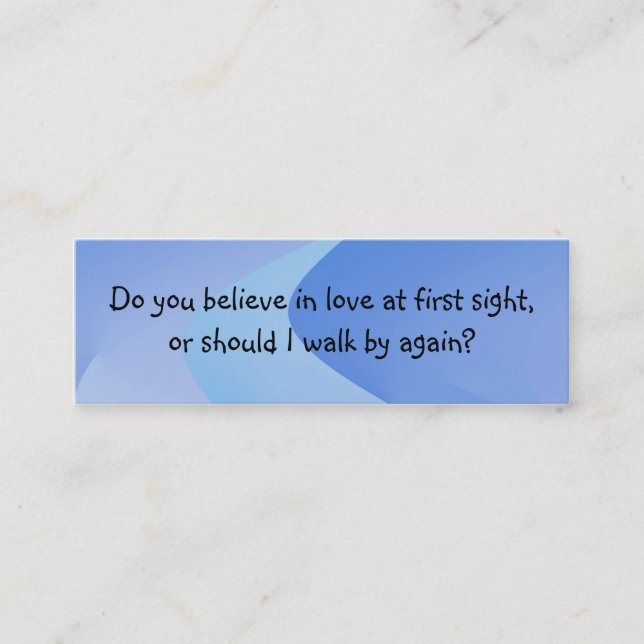 Coja la línea tarjeta de la introducción (Anverso)